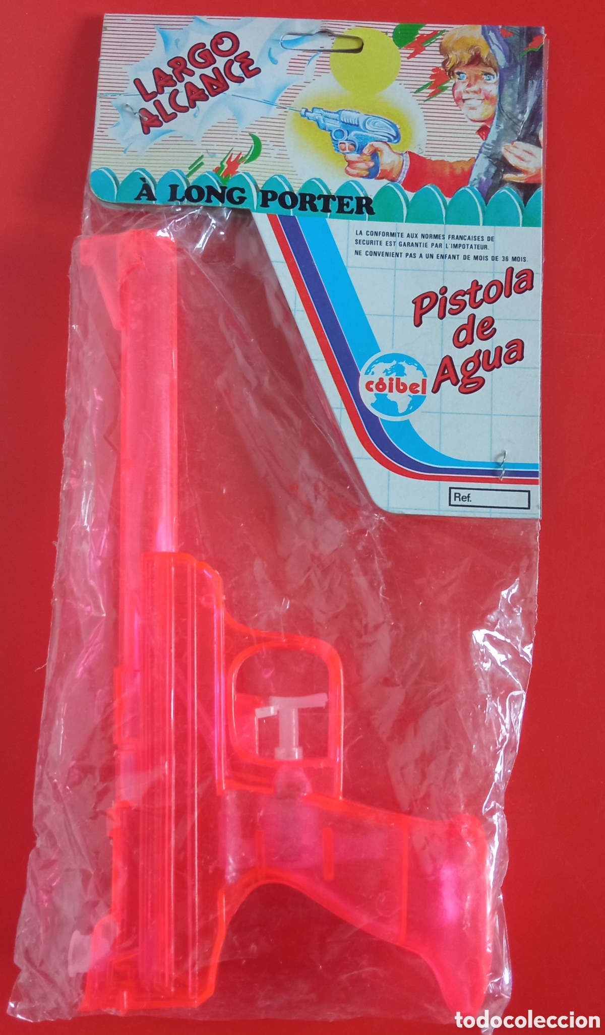 Altes Spielzeug und Spiele: PISTOLA DE AGUA REV&Oacute;LVER ROJO.C&Oacute;IBEL 80'S.SIN ABRIR.