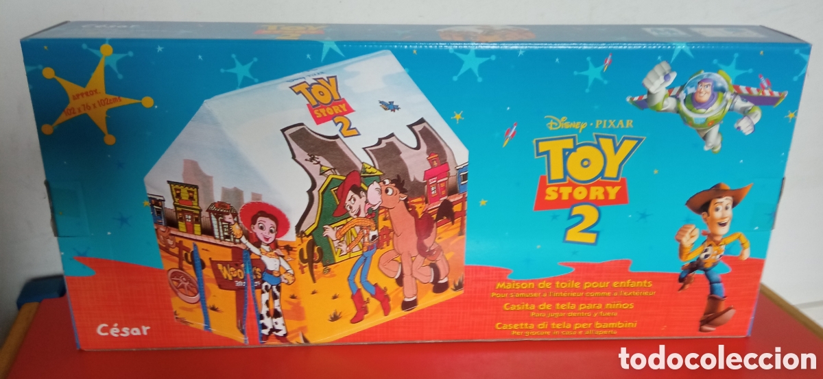 Antique Toys and Collectible Games: CASA CASITA DE TELA INFANTIL TOY STORY 2 DISNEY.JOSMAN 2000.CAJA SIN ABRIR.
