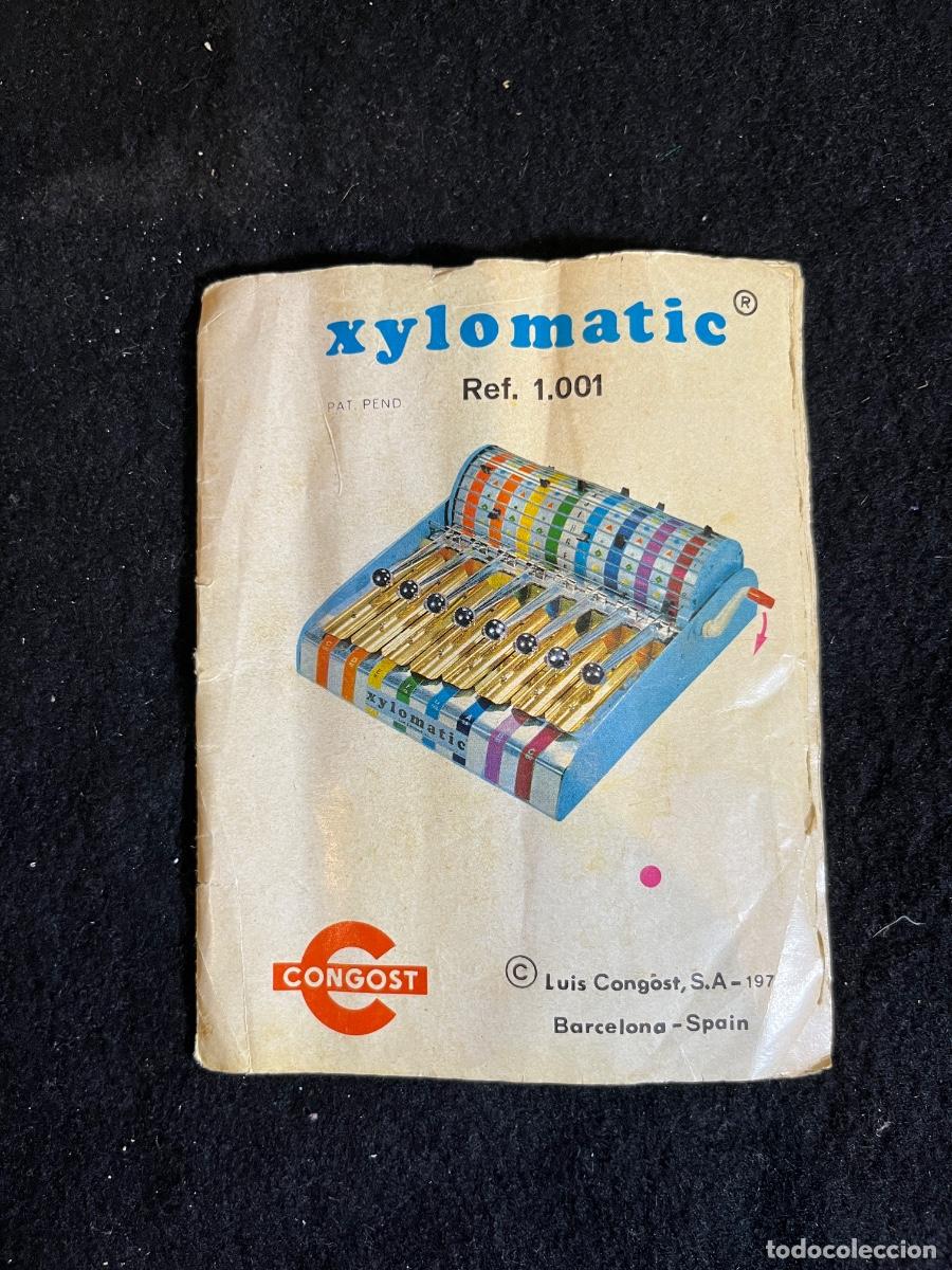Juguetes antiguos y juegos de colecci&oacute;n: Manual Xylomatic Congost antiguo libreto canciones xil&oacute;fono mec&aacute;nico juguete a&ntilde;os 70 vintage