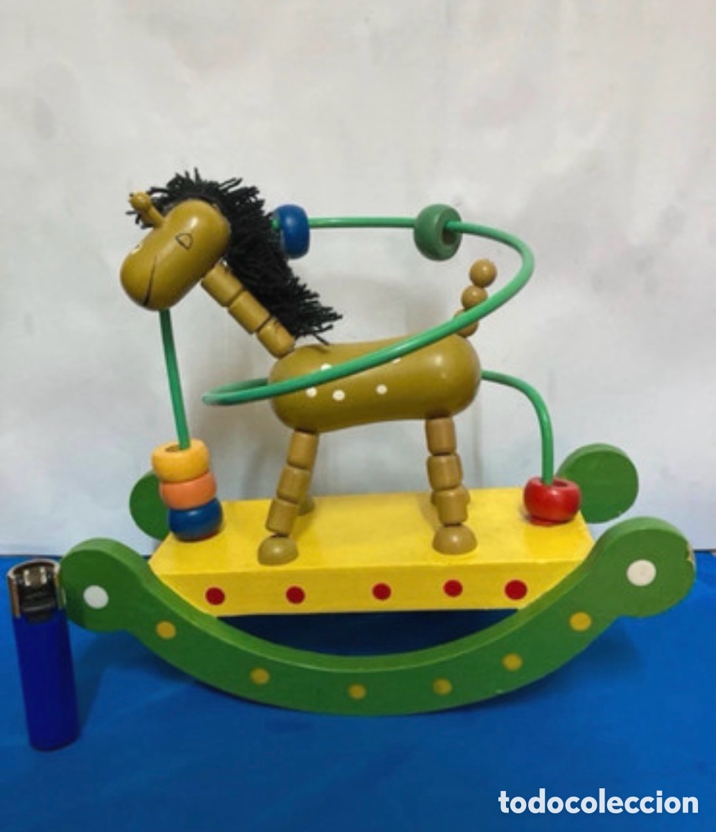 Juguetes antiguos y Juegos de colecci&oacute;n: CABALLO BALANC&Iacute;N DE MADERA NUEVO