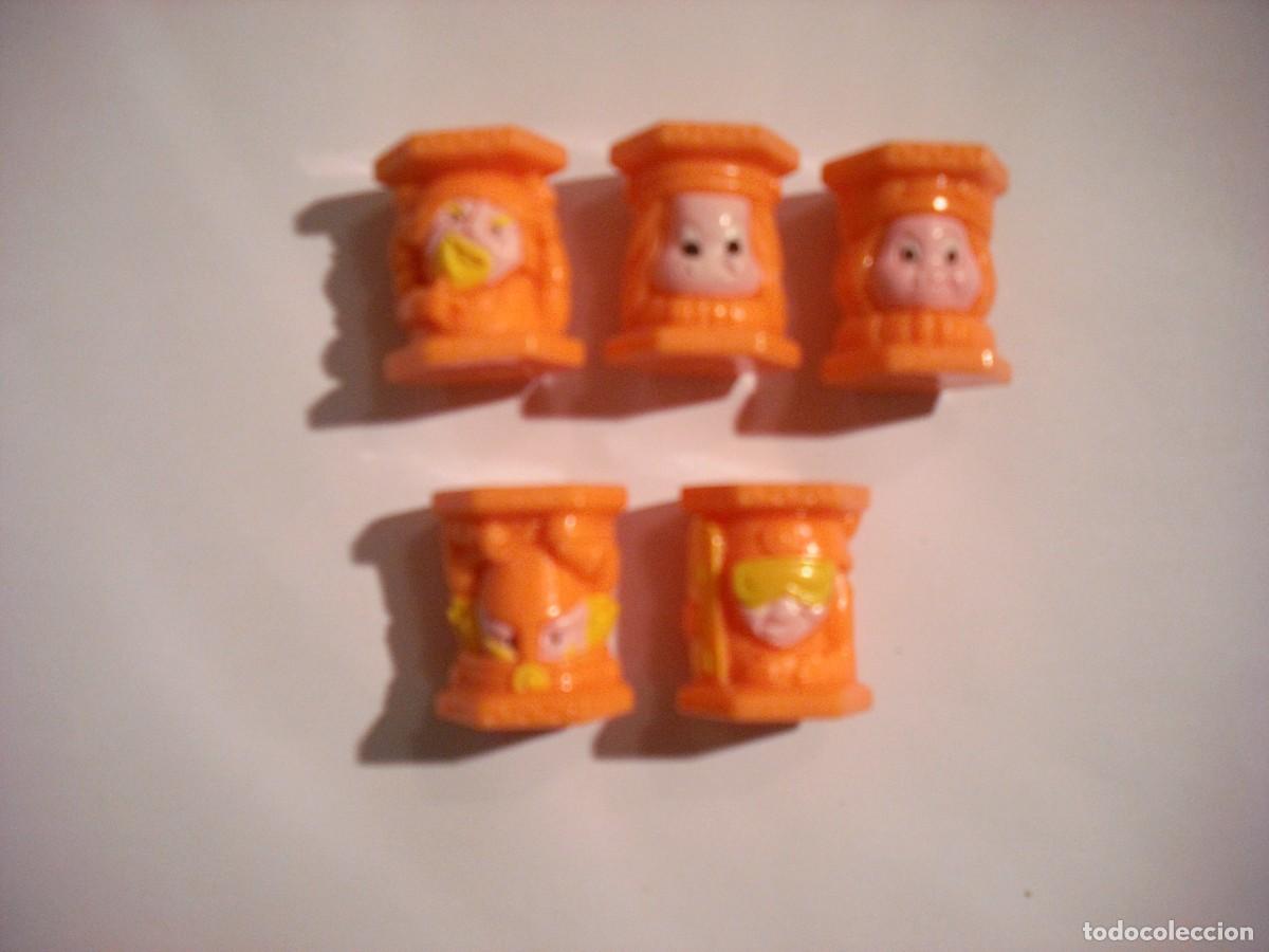 Juguetes antiguos y juegos de colecci&oacute;n: ABATONS TOTEMS TRIBU SCANDIVIK . LOTE DE 5