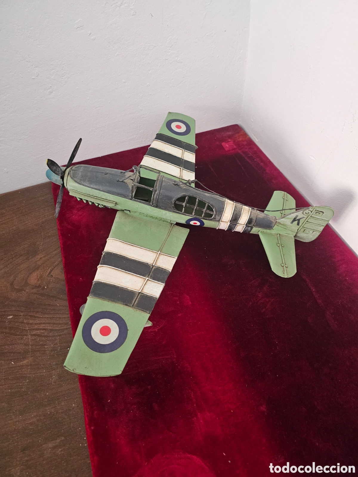 Juguetes antiguos y Juegos de colecci&oacute;n: Gran Avi&oacute;n de Colecci&oacute;n Alex Bog - Metal Vintage (56 cm) Spitfire