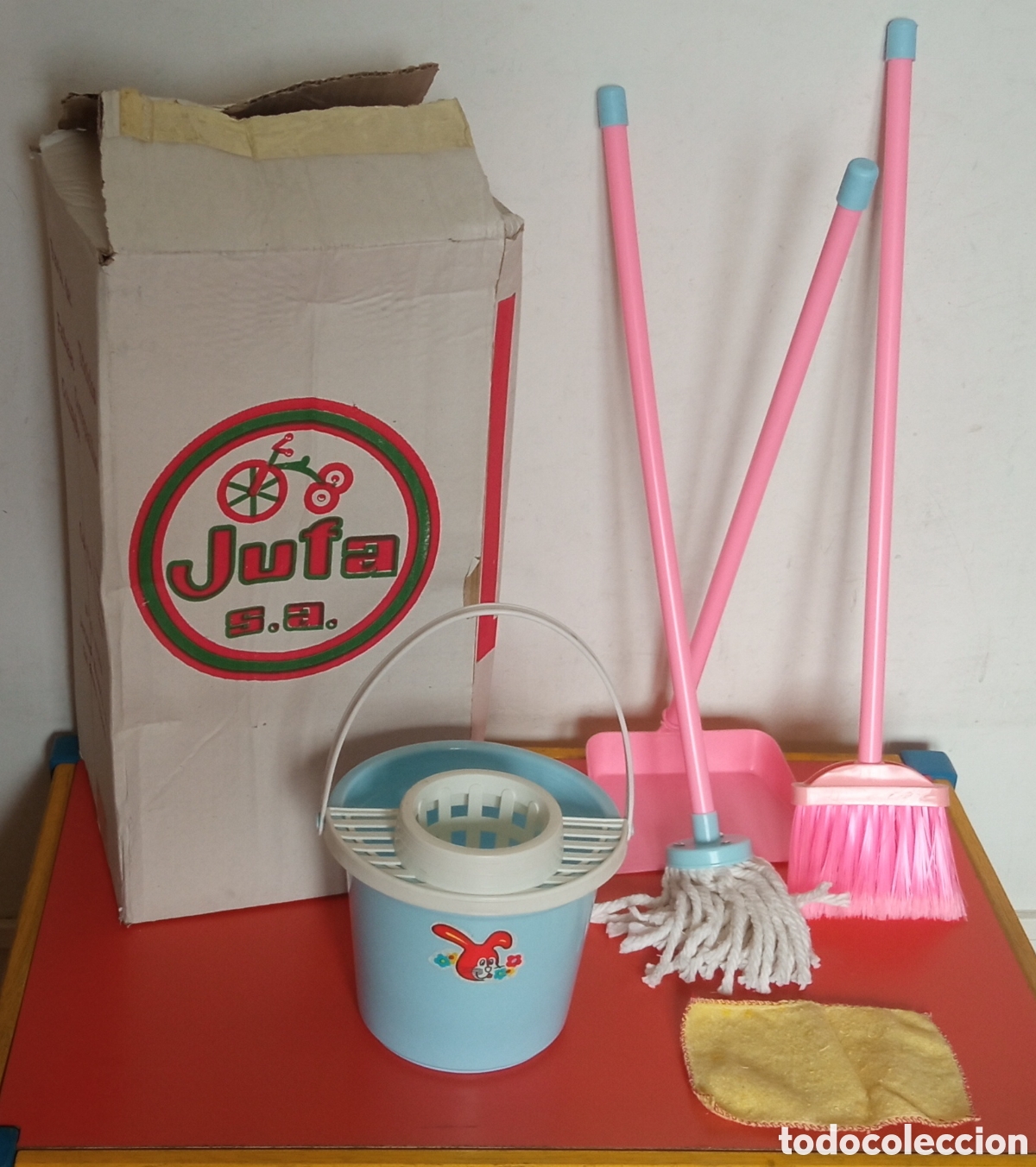 Juguetes antiguos y Juegos de colecci&oacute;n: ACCESORIOS LIMPIEZA FREGONA.JUFA - JUFASA 80'S.NUEVO EN CAJA.