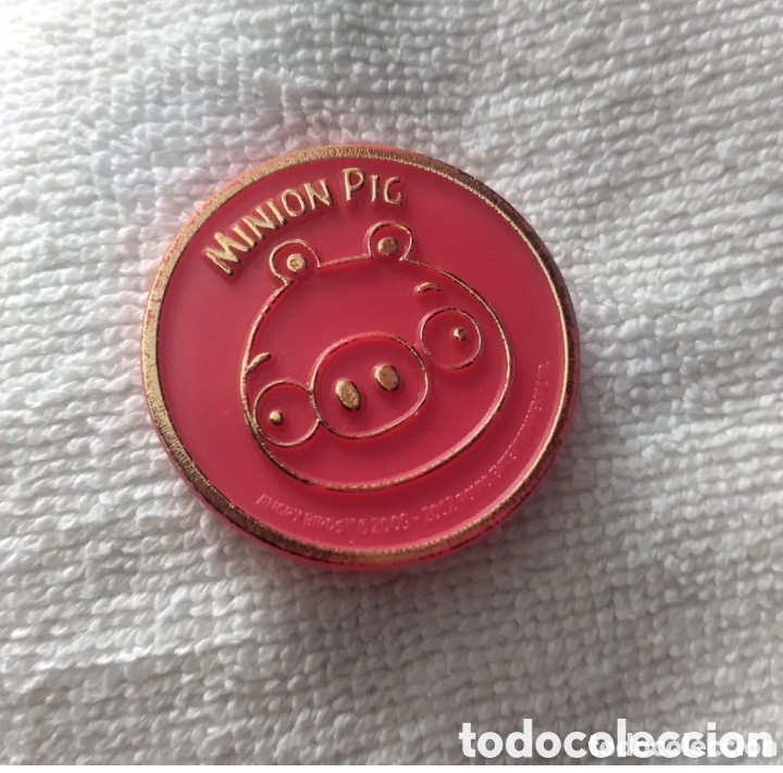 Juguetes antiguos y Juegos de colecci&oacute;n: Tazo angry birds Minion pig