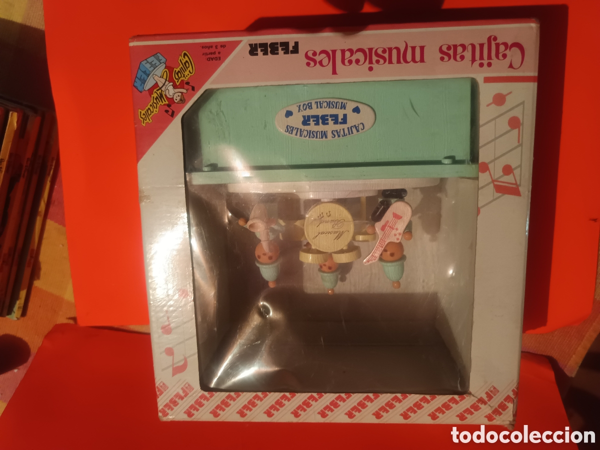 Antique Toys and Collectible Games: Cajitas musical feber a&ntilde;os 60 nueva en su caja