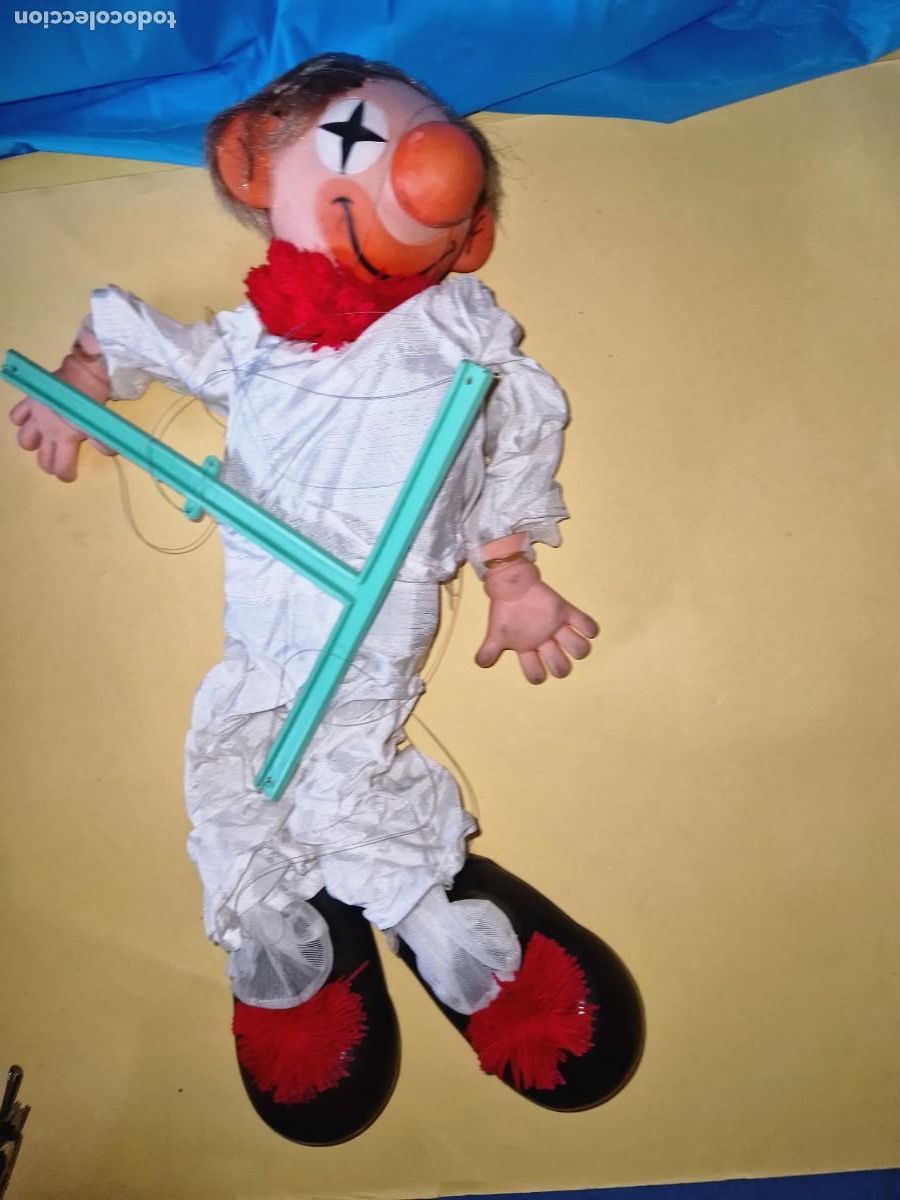 Juguetes antiguos y Juegos de colecci&oacute;n: MARIONETA A&Ntilde;OS 60-70, PAYASO, TITERE
