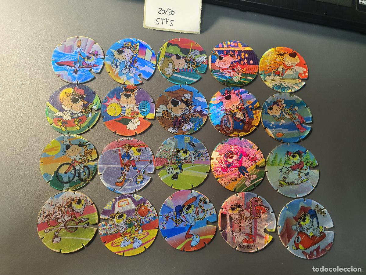 Juguetes antiguos y Juegos de colecci&oacute;n: COLECCION COMPLETA TAZO MATUTANO - SPORT & CHESTER - TAZO FLASH - 20 DE 20 TAZOS