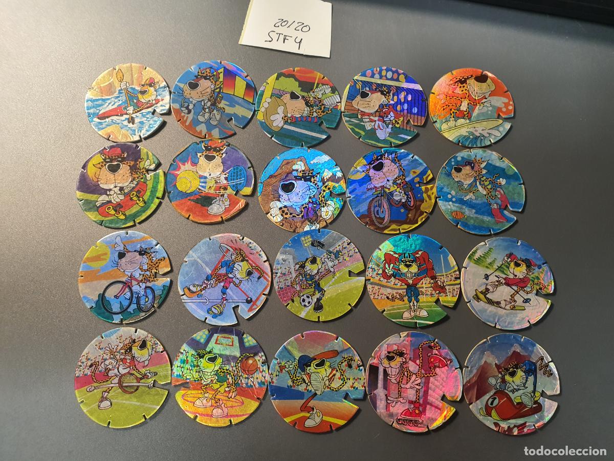 Juguetes antiguos y Juegos de colecci&oacute;n: COLECCION COMPLETA TAZO MATUTANO - SPORT & CHESTER - TAZO FLASH - 20 DE 20 TAZOS