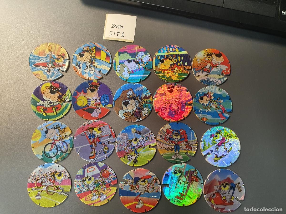 Juguetes antiguos y Juegos de colecci&oacute;n: COLECCION COMPLETA TAZO MATUTANO - SPORT & CHESTER - TAZO FLASH - 20 DE 20 TAZOS