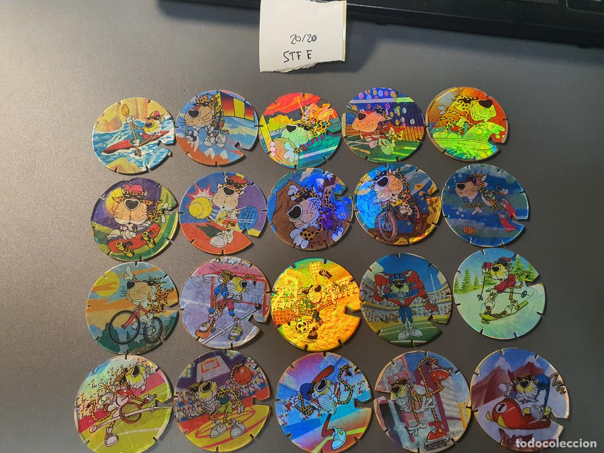 Juguetes antiguos y Juegos de colecci&oacute;n: COLECCION COMPLETA TAZO MATUTANO - SPORT & CHESTER - TAZO FLASH - 20 DE 20 TAZOS