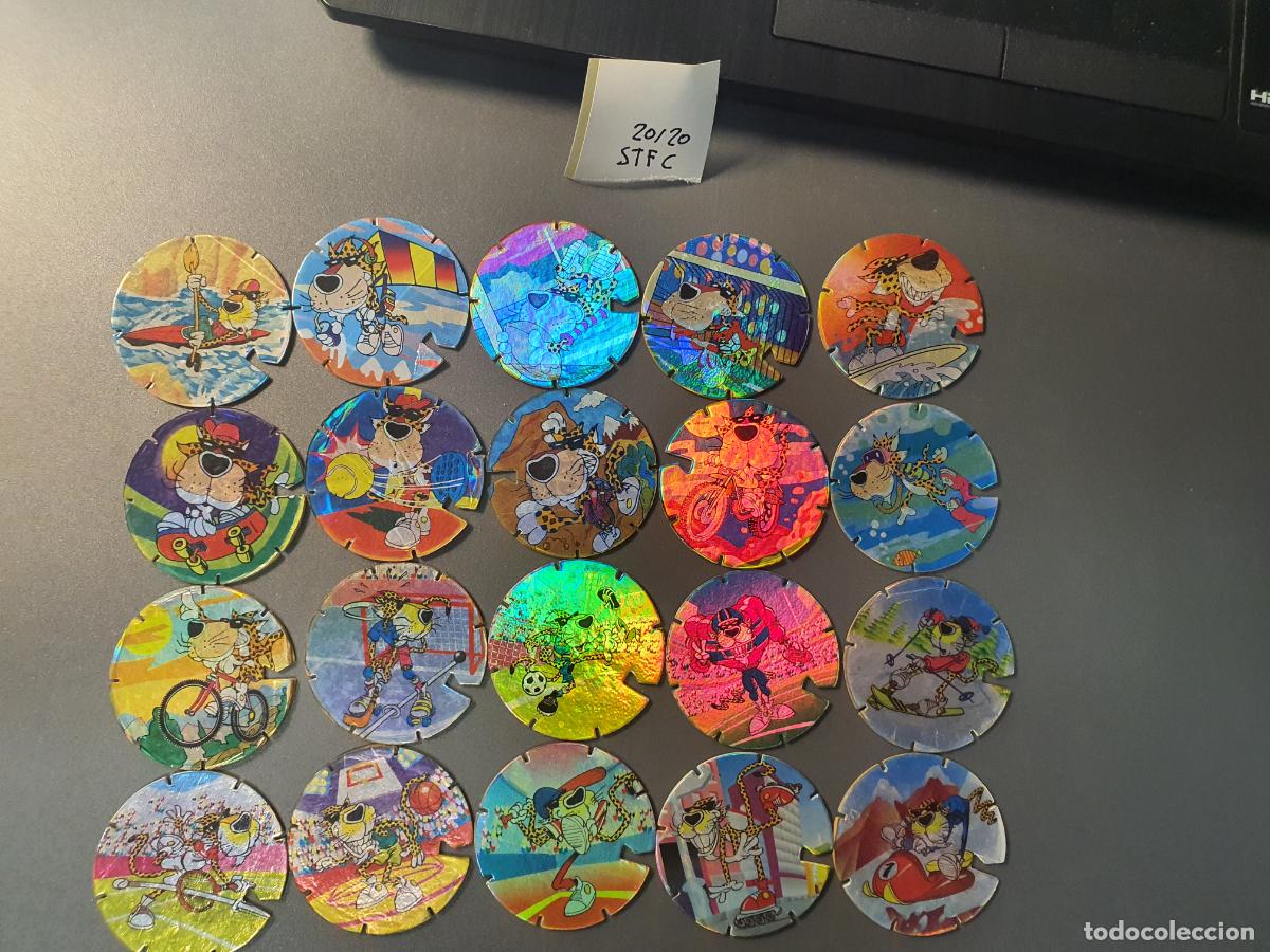Juguetes antiguos y Juegos de colecci&oacute;n: COLECCION COMPLETA TAZO MATUTANO - SPORT & CHESTER - TAZO FLASH - 20 DE 20 TAZOS
