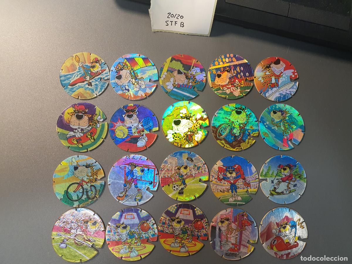 Juguetes antiguos y Juegos de colecci&oacute;n: COLECCION COMPLETA TAZO MATUTANO - SPORT & CHESTER - TAZO FLASH - 20 DE 20 TAZOS