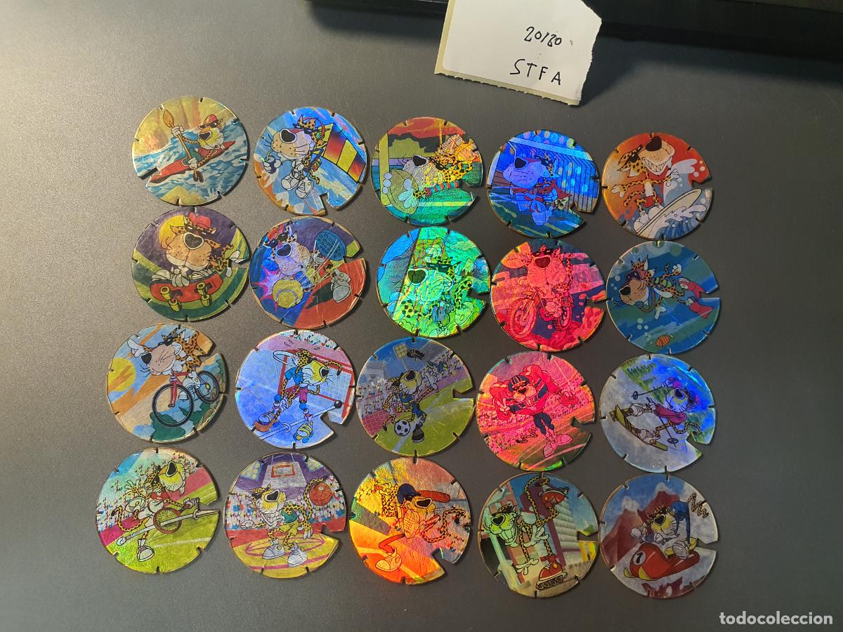 Juguetes antiguos y Juegos de colecci&oacute;n: COLECCION COMPLETA TAZO MATUTANO - SPORT & CHESTER - TAZO FLASH - 20 DE 20 TAZOS