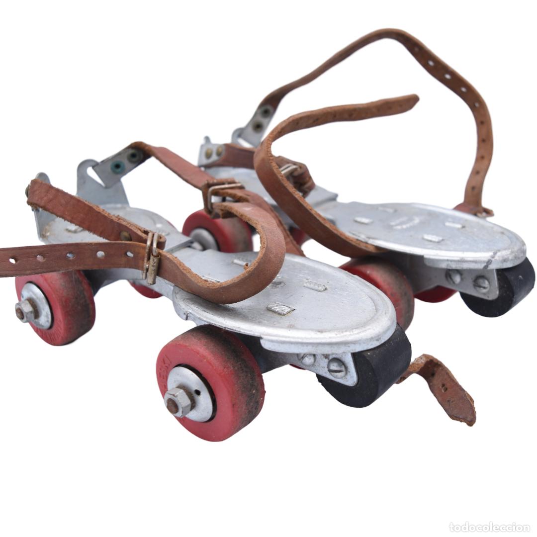 Juguetes antiguos y juegos de colecci&oacute;n: Patines extensibles de cuatro ruedas Sanchesk