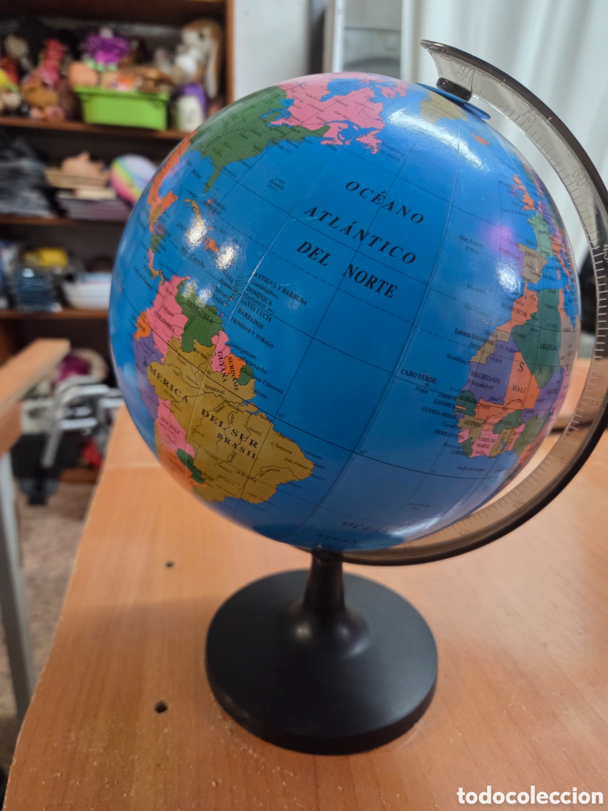 Juguetes antiguos y Juegos de colecci&oacute;n: Globo terr&aacute;queo usado