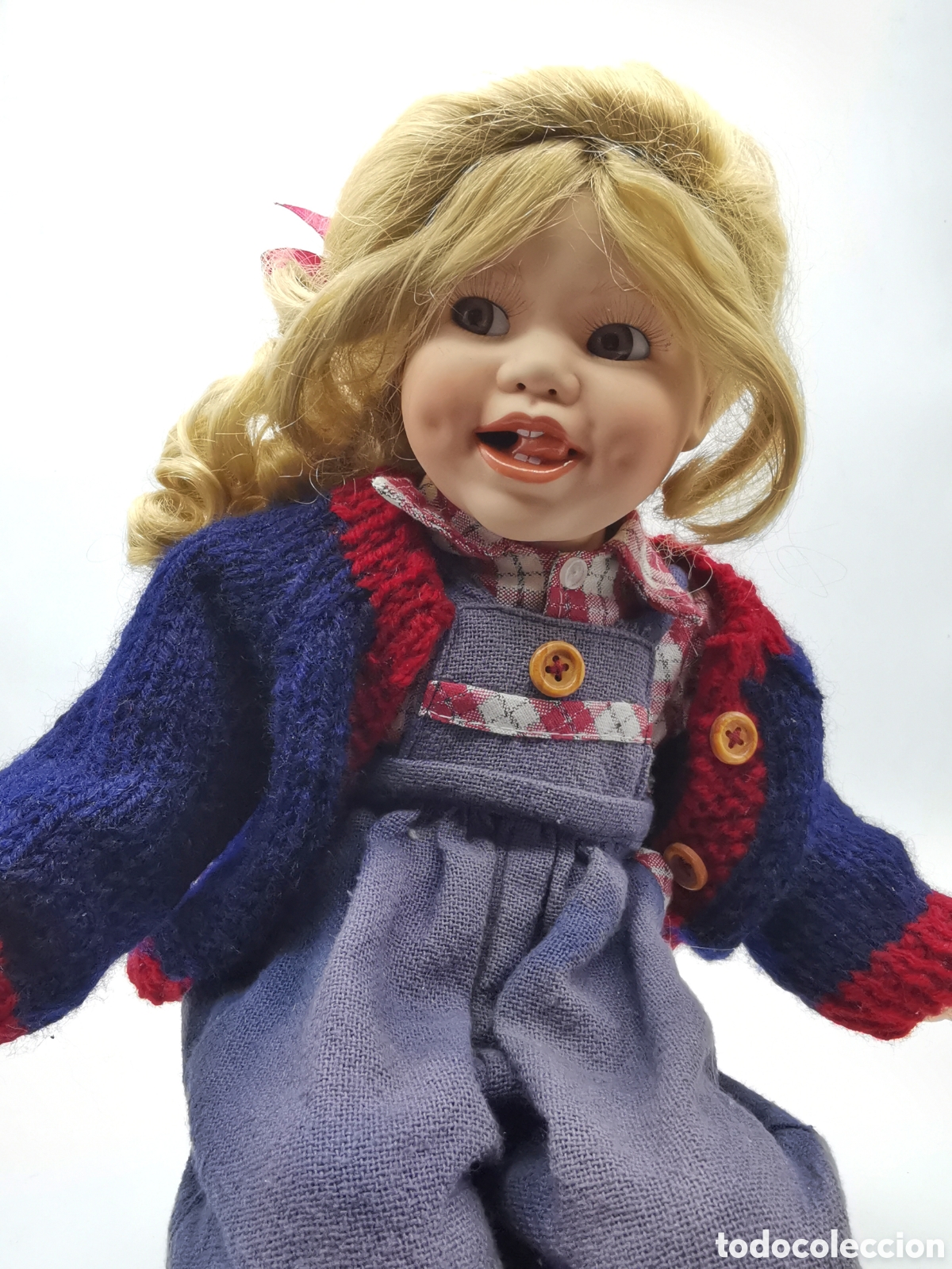 Juguetes antiguos y Juegos de colecci&oacute;n: PRECIOSA MU&Ntilde;ECA VINTAGE DE PORCELANA HIPERREALISTA
