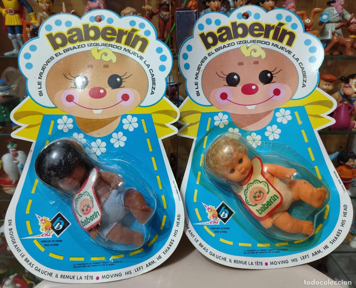 Juguetes antiguos y Juegos de colecci&oacute;n: Ocasion coleccionistas ! 2 antiguos mu&ntilde;ecos beb&eacute;s Baberin a&ntilde;os 70 80 no barriguitas