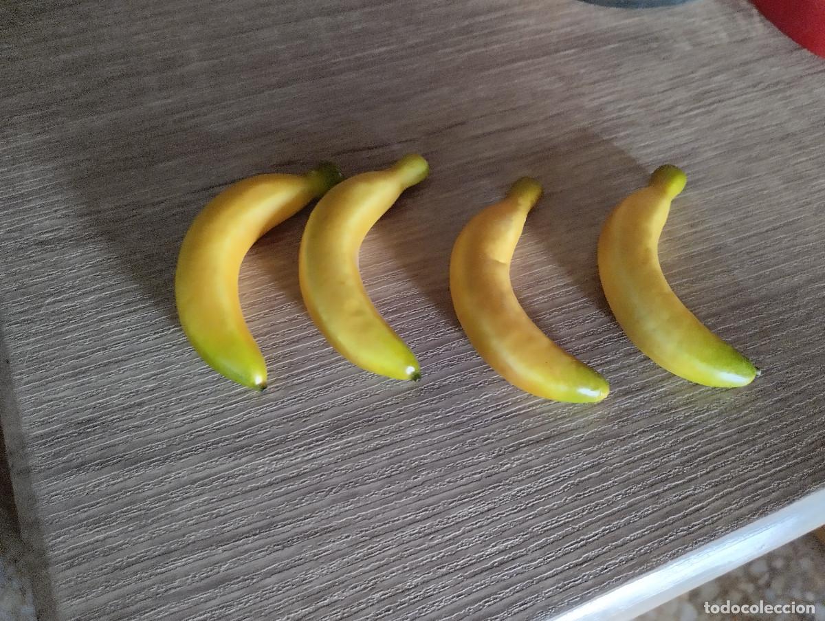 Juguetes antiguos y Juegos de colecci&oacute;n: lote de 4 platanos para jugar a las comiditas