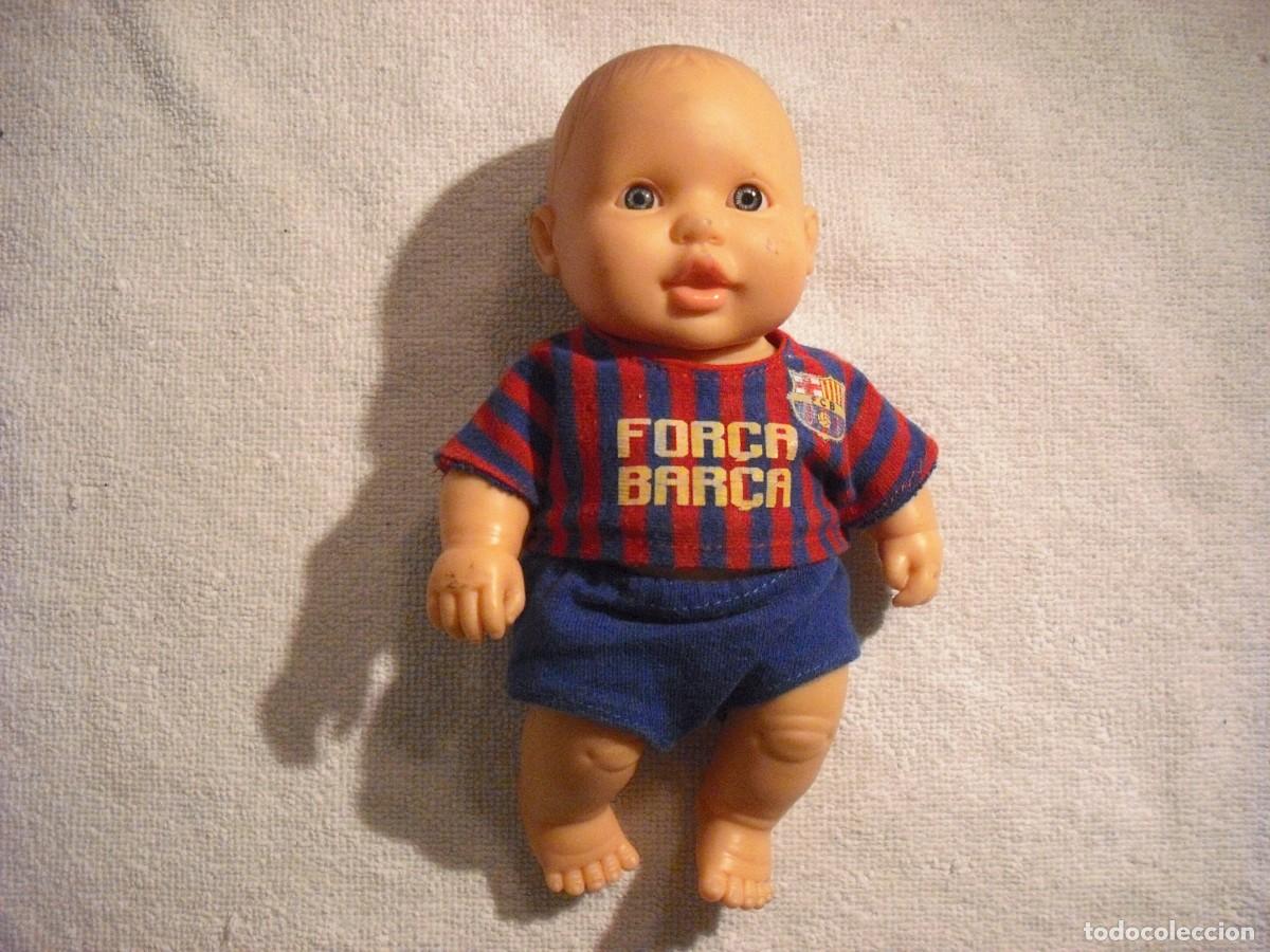 Juguetes antiguos y Juegos de colecci&oacute;n: MU&Ntilde;ECO BEBE DEL FC. BARCELONA , 21 CM . FOR&Ccedil;A BAR&Ccedil;A