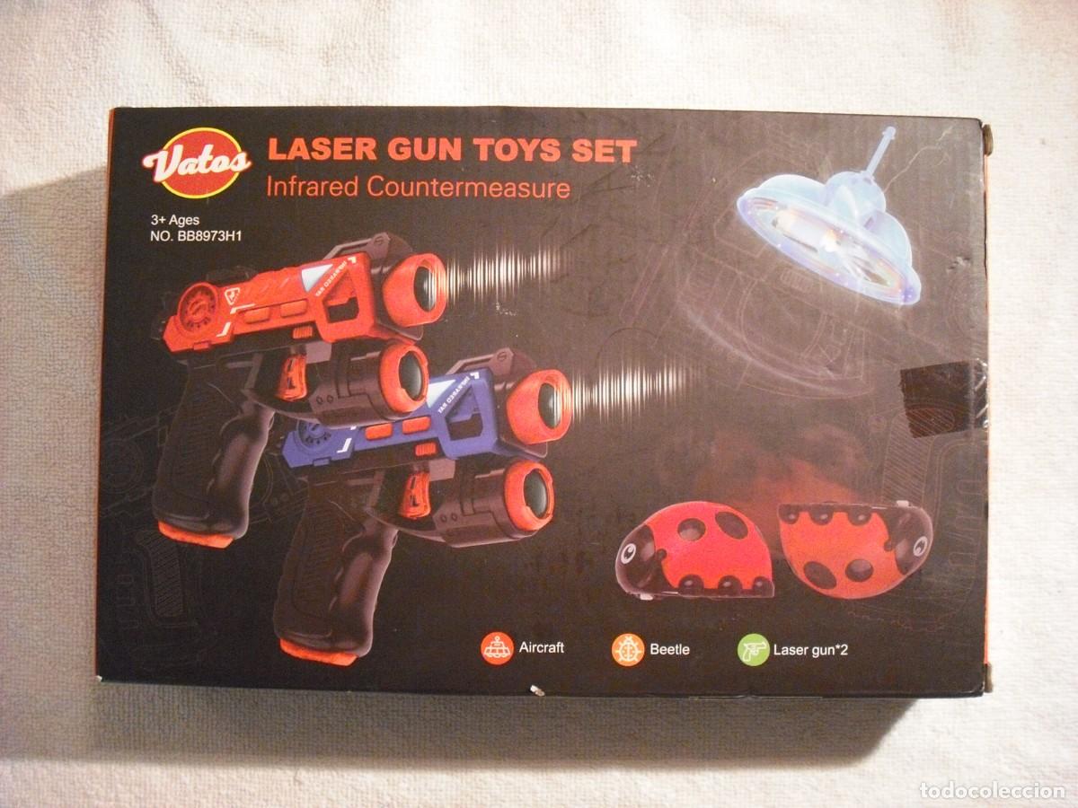 Juguetes antiguos y juegos de colecci&oacute;n: JUEGO DE PISTOLAS LASER PARA NI&Ntilde;OS . MARCA VATOS. EN CAJA