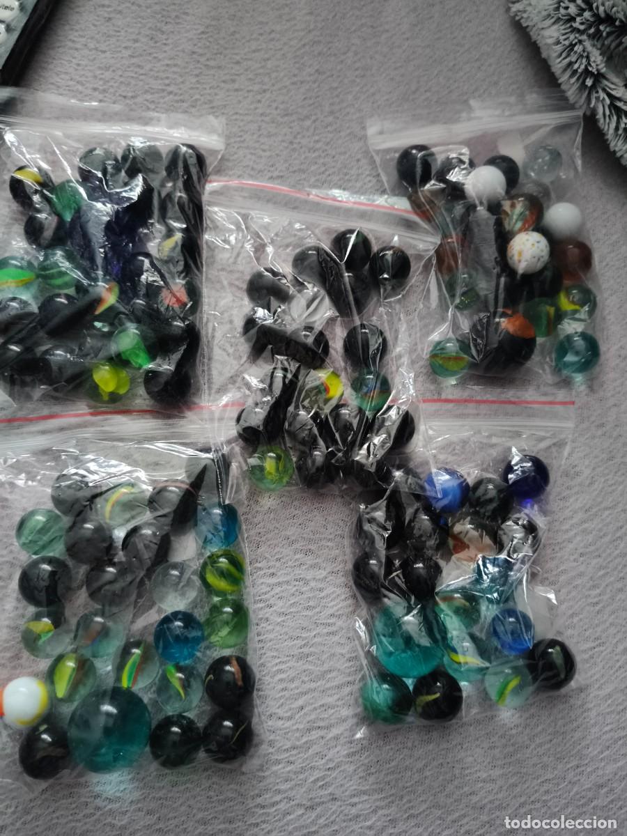 Brinquedos antigos e Jogos de cole&ccedil;&atilde;o: LOTE DE CANICAS DE COLORES( Precio de una bolsa se manda aleatotio)
