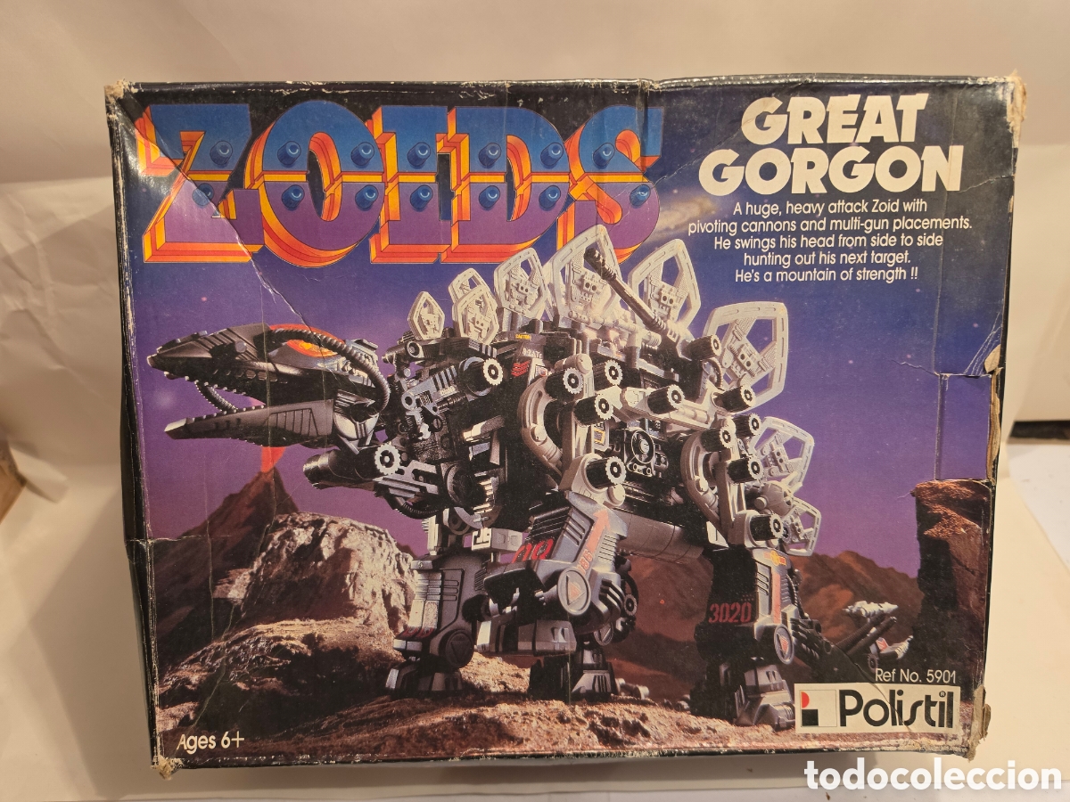 Juguetes antiguos y Juegos de colecci&oacute;n: ZOIDS. GREAT GORGON. REF. 5901. POLISTIL. JUGUETE A&Ntilde;OS 80. COMPLETO Y FUNCIONANDO.