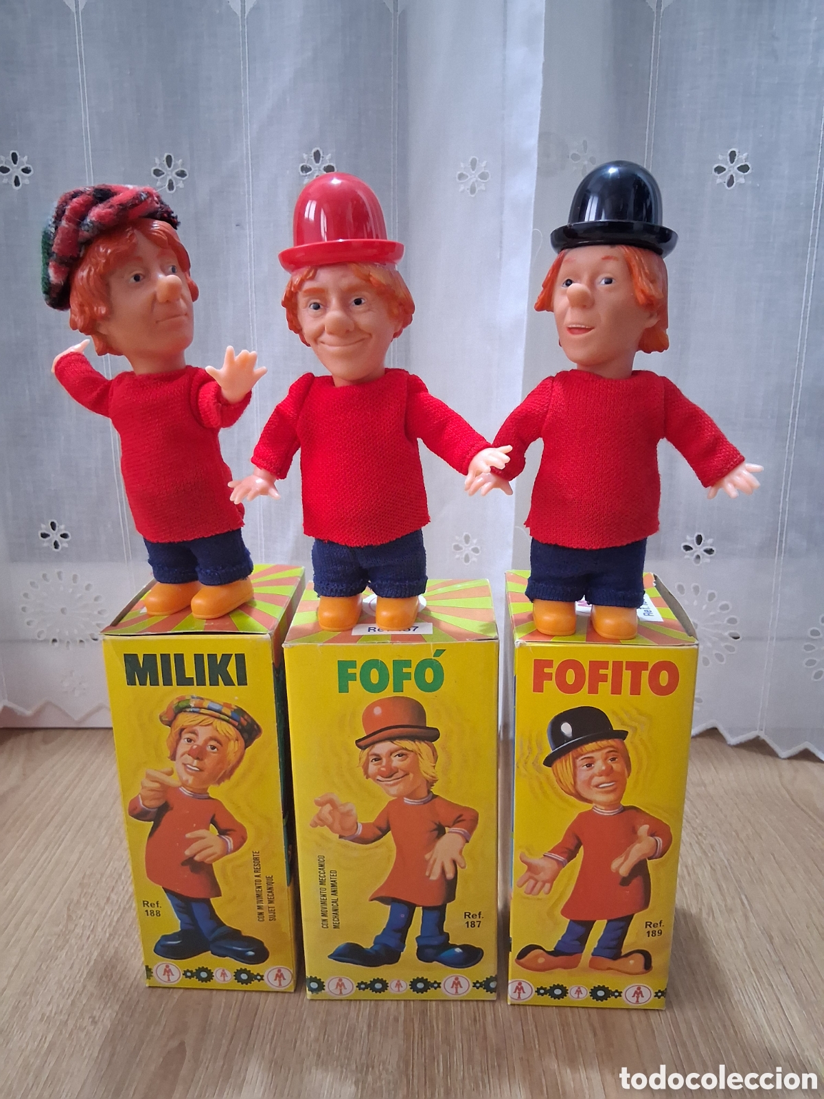 Antique Toys and Collectible Games: Mu&ntilde;ecos a cuerda Fofo, Fofito y Miliki