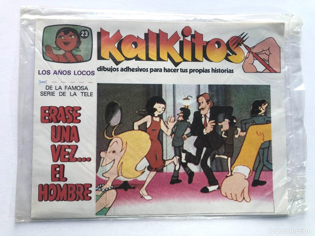 Juguetes antiguos y Juegos de colecci&oacute;n: KALKITOS - ERASE UNA VEZ EL HOMBRE n&ordm; 23 / LOS A&Ntilde;OS LOCOS / PRECINTADO