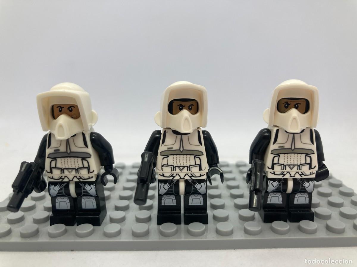 Juguetes antiguos y Juegos de colecci&oacute;n: Minifiguras Star Wars Scout troopers