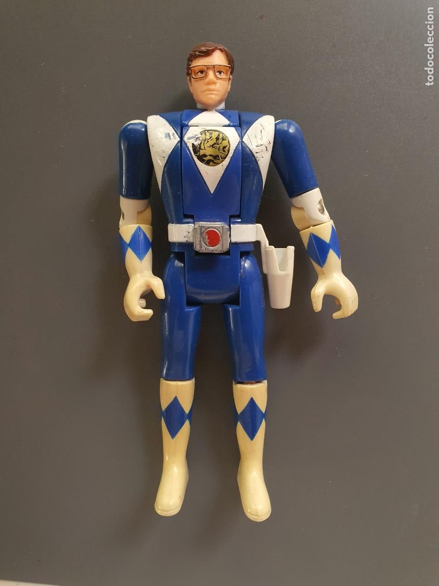 Juguetes antiguos y Juegos de colecci&oacute;n: FIGURA POWER RANGERS 93 1993 BANDAI AZUL
