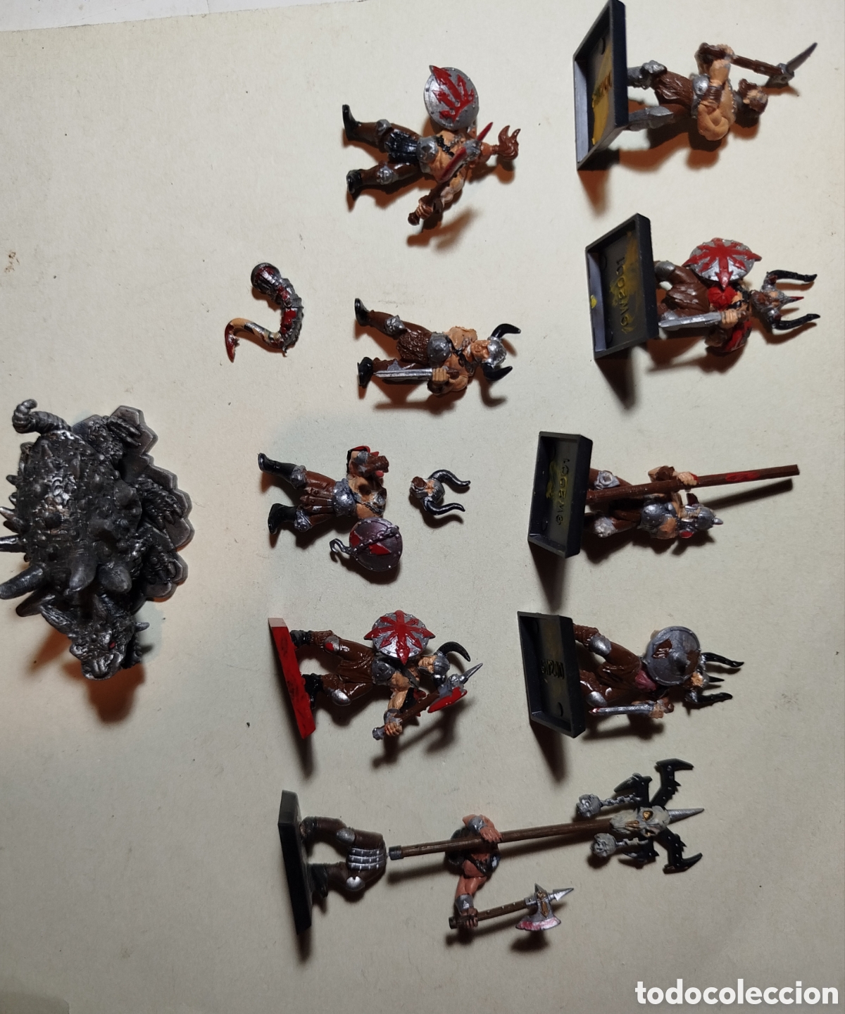 Juguetes antiguos y Juegos de colecci&oacute;n: Lote vikingos Warhammer
