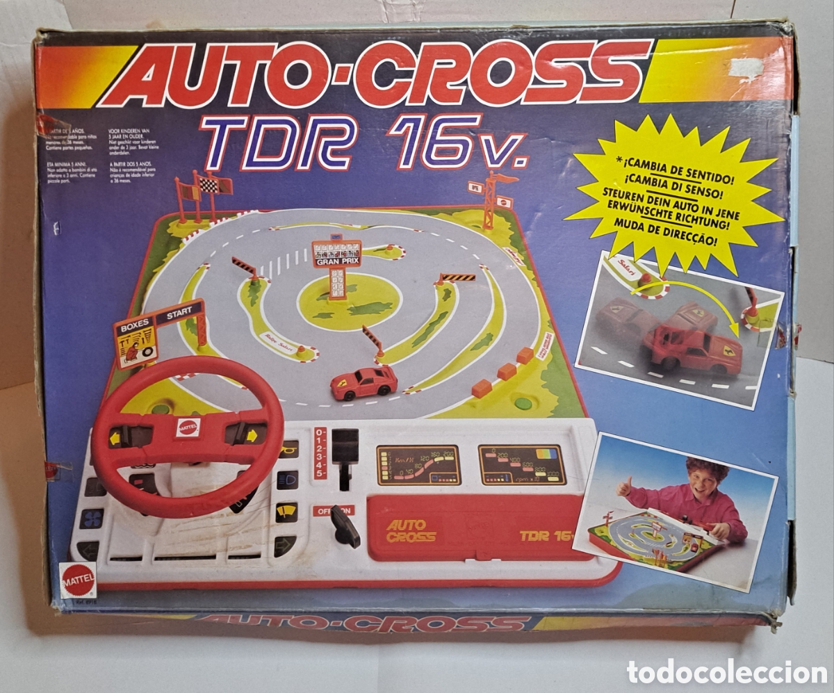 Brinquedos antigos e Jogos de cole&ccedil;&atilde;o: MATTEL AUTO CROSS TDR 16V. NUEVO EN CAJA. FUNCIONA. REF 8918. 1990. COMPLETO. AUTOCROSS.