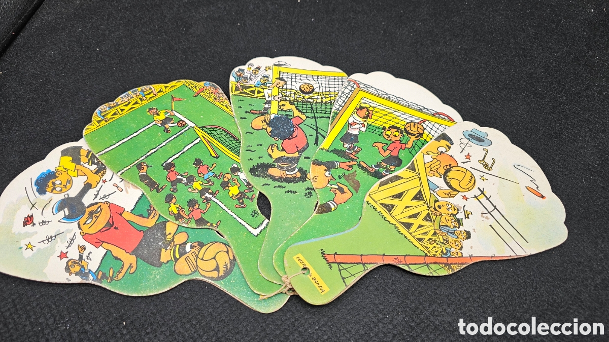 Juguetes antiguos y Juegos de colecci&oacute;n: Antiguo abanico infantil de cart&oacute;n