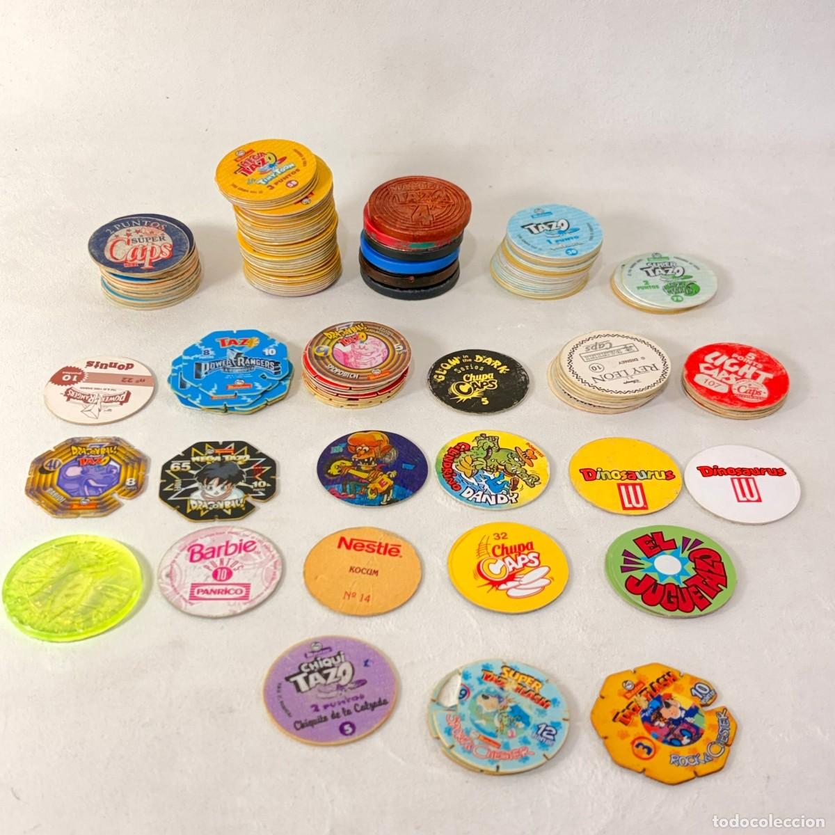 Altes Spielzeug und Spiele: LOTE 134 TAZOS VARIADOS - DIFERENTS TEM&Aacute;TICAS Y &Eacute;POCAS