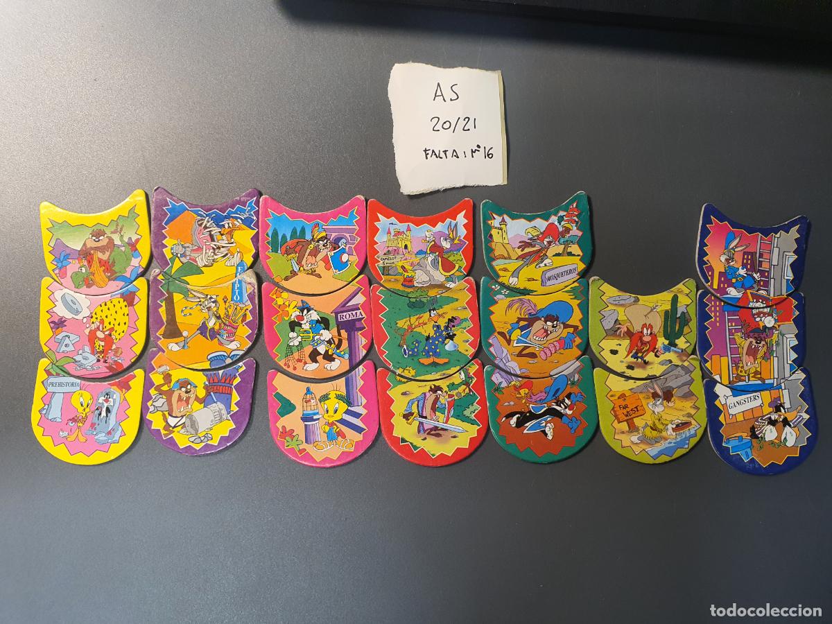Giocattoli antichi e Giochi di collezione: COLECCION CASI COMPLETA TAZO MATUTANO 1996 - LOKI CHEETOS - LOONEY TUNES - 20 DE 21