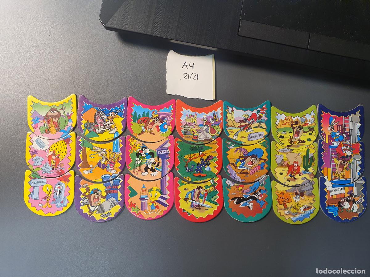 Giocattoli antichi e Giochi di collezione: COLECCION COMPLETA TAZO MATUTANO 1996 - LOKI CHEETOS - LOONEY TUNES - 21 DE 21