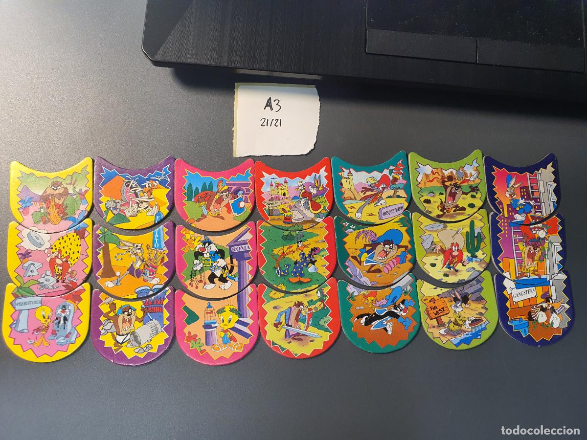 Giocattoli antichi e Giochi di collezione: COLECCION COMPLETA TAZO MATUTANO 1996 - LOKI CHEETOS - LOONEY TUNES - 21 DE 21