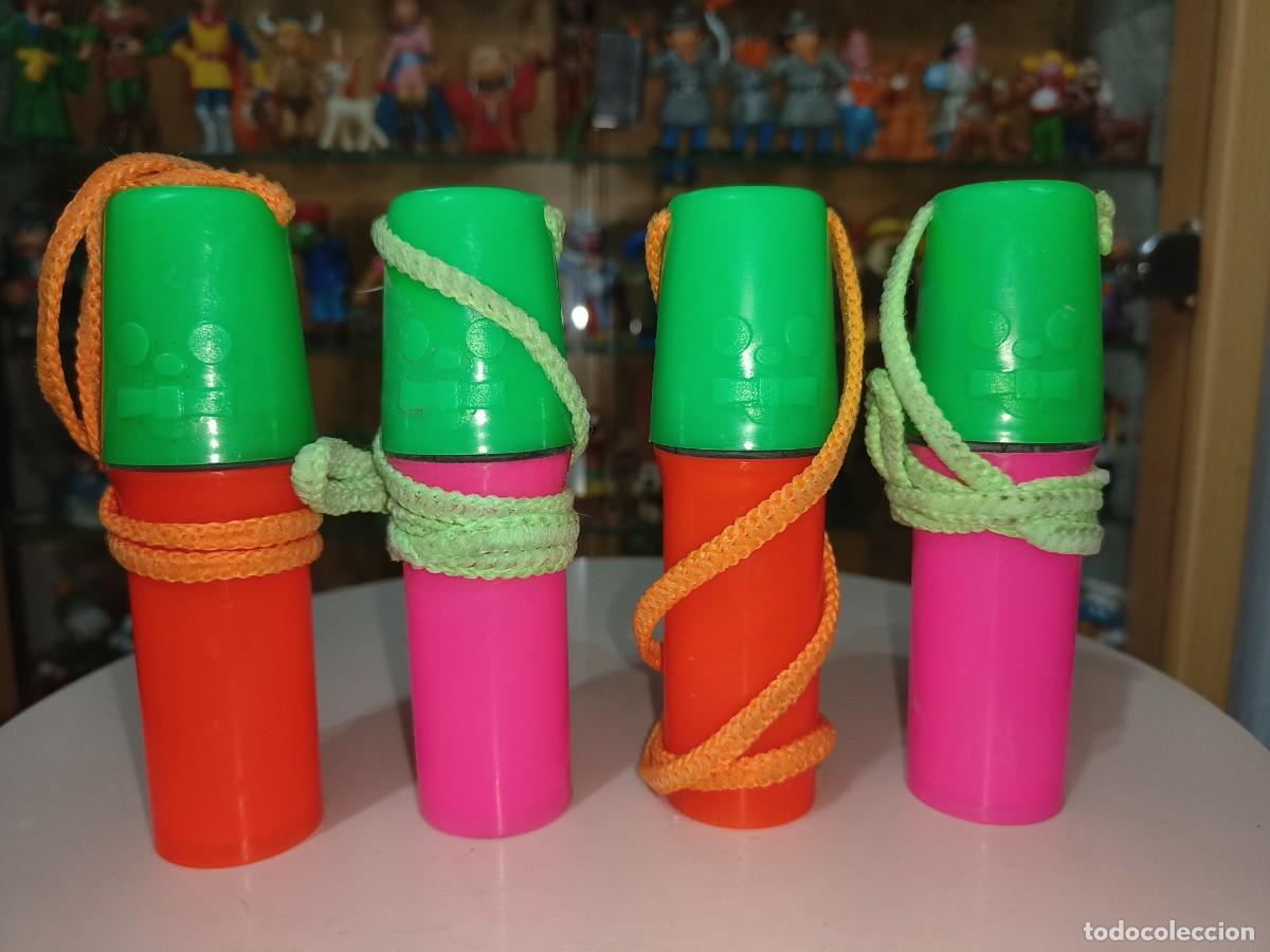 Juguetes antiguos y Juegos de colecci&oacute;n: Ocasion ! Lote de 4 Preciosos y cl&aacute;sicos monederos de tubo a&ntilde;os 80 portamonedas ( porta monedas )