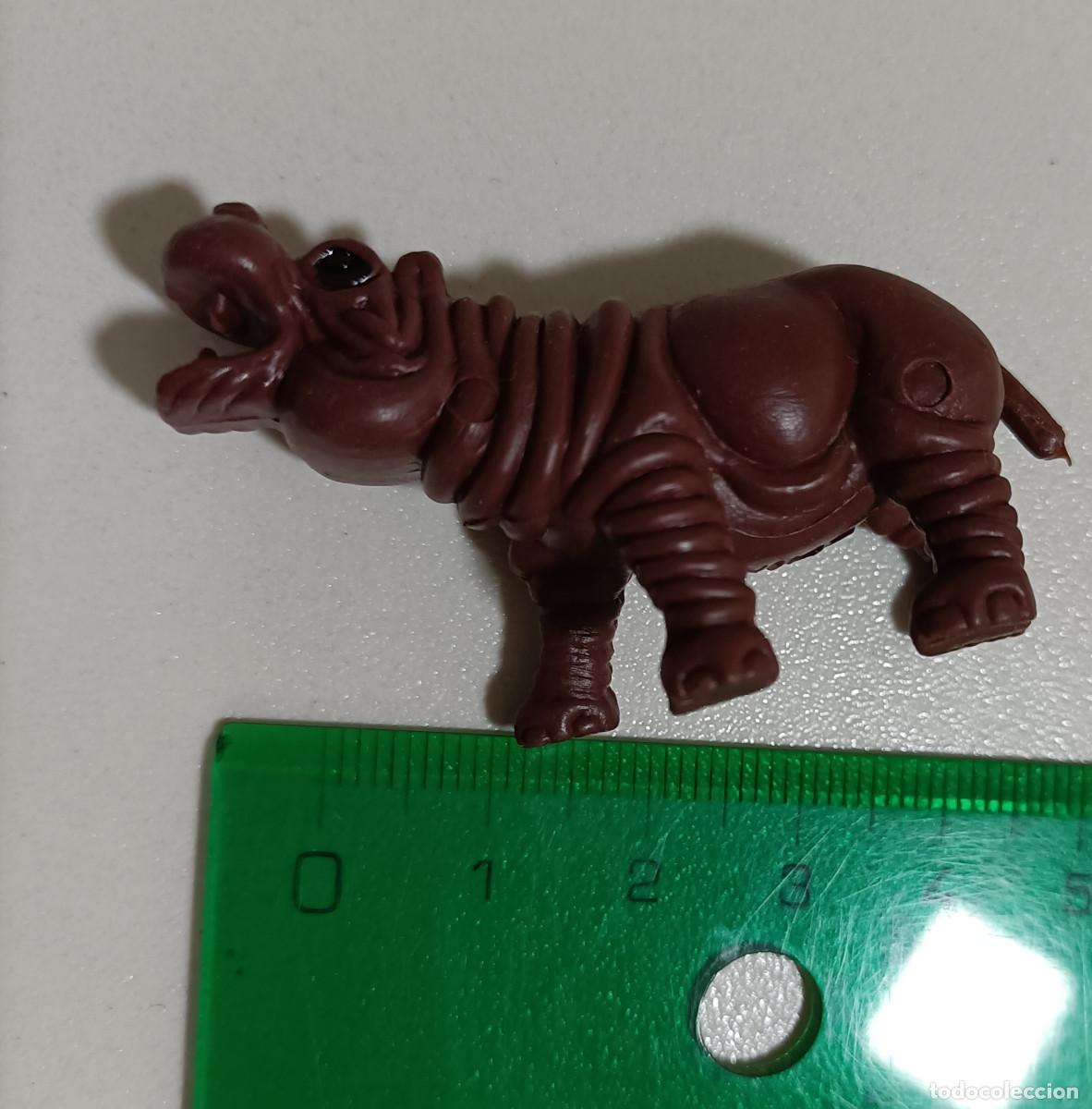 Juguetes antiguos y Juegos de colecci&oacute;n: figura plastico animal hipopotamo monocromo mu&ntilde;eco figurita escala miniatura mu&ntilde;equito