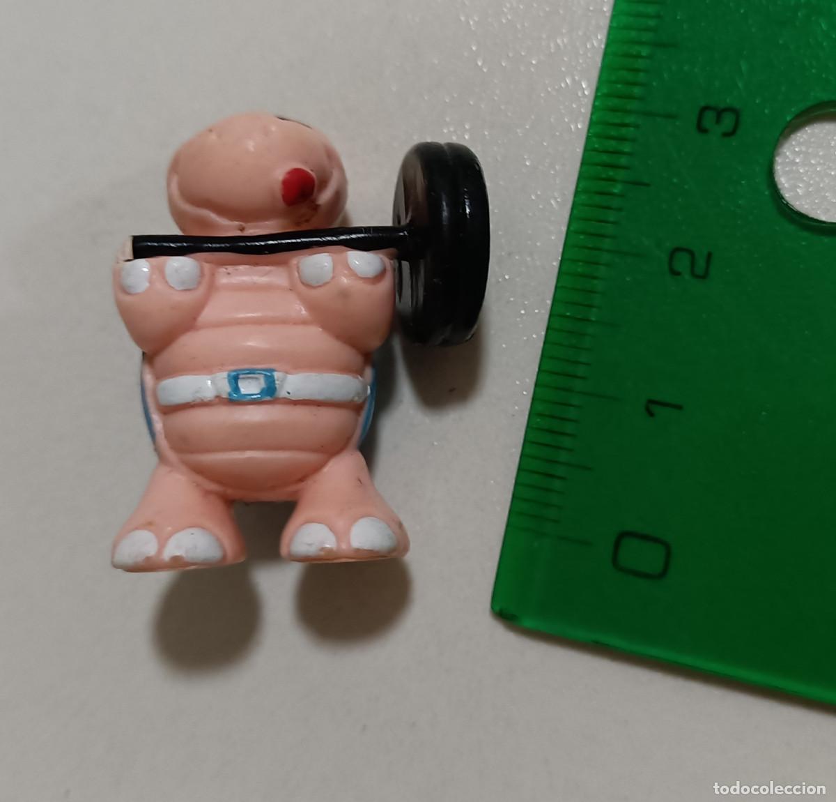 Juguetes antiguos y Juegos de colecci&oacute;n: figura promocional tortuga halterofilia mu&ntilde;eco miniatura yoplait sports deporte mini mu&ntilde;equito