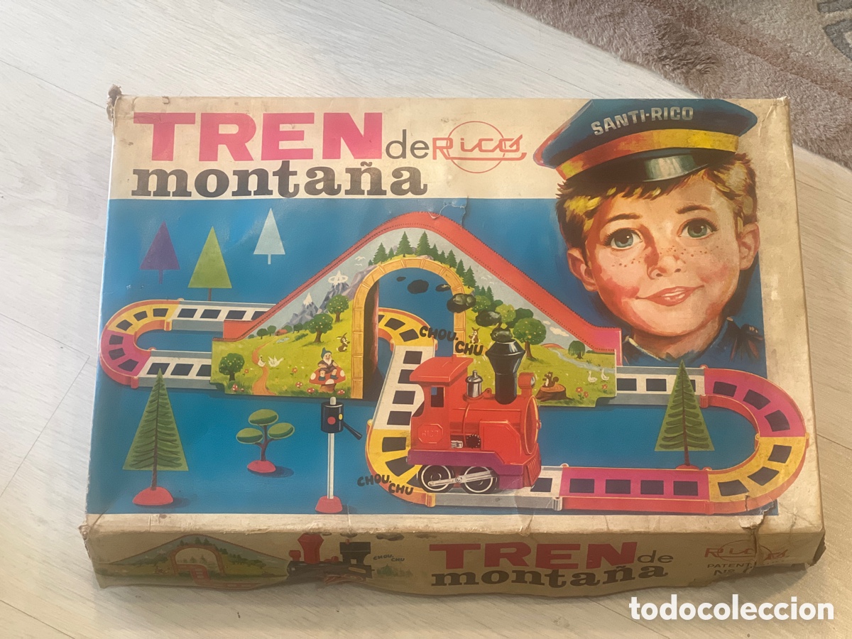 Antique Toys and Collectible Games: TREN DE MONTA&Ntilde;A JUGUETES RICO