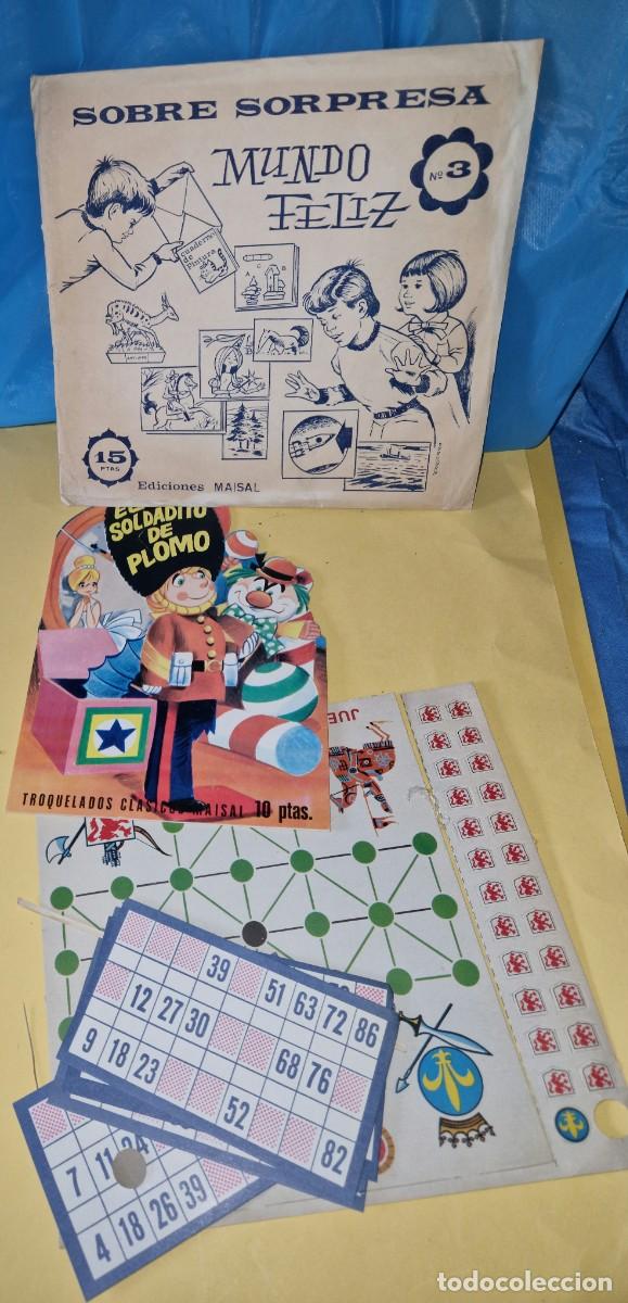 Juguetes antiguos y Juegos de colecci&oacute;n: ANTIGUO SOBRE SORPRESA CON SU CONTENIDO, CUENTO, JUEGO