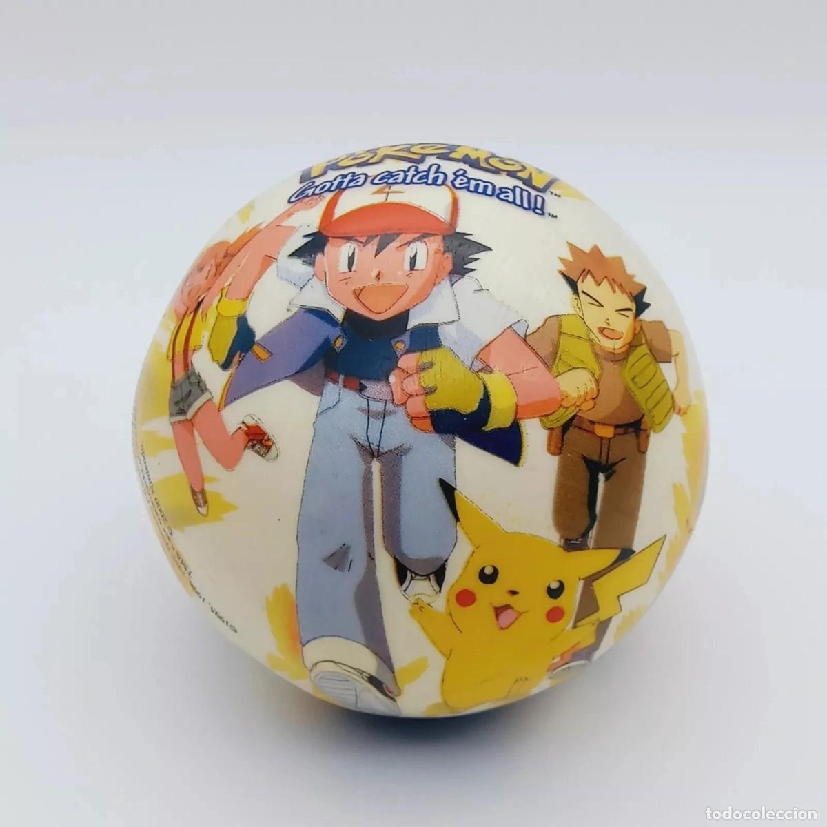 Giocattoli antichi e Giochi di collezione: Pelota plastico Vintage Pokemon a&ntilde;os2000 Nintendo Official product made in Spain UNICE