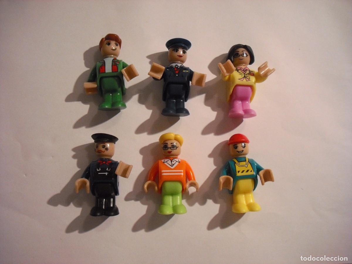 Giocattoli antichi e Giochi di collezione: LOTE DE 6 FIGURAS DE PLASTICO DE DIFERENTES OFICIOS . 4,5 CM.