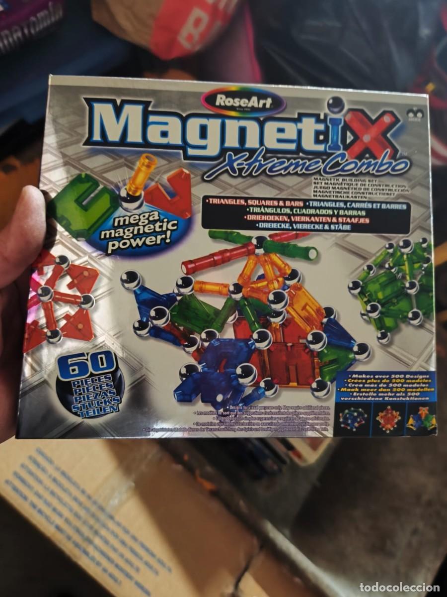 Juguetes antiguos y Juegos de colecci&oacute;n: Juego de construcci&oacute;n magn&eacute;tico RoseArt Magnetix Xtreme Combo. 2005