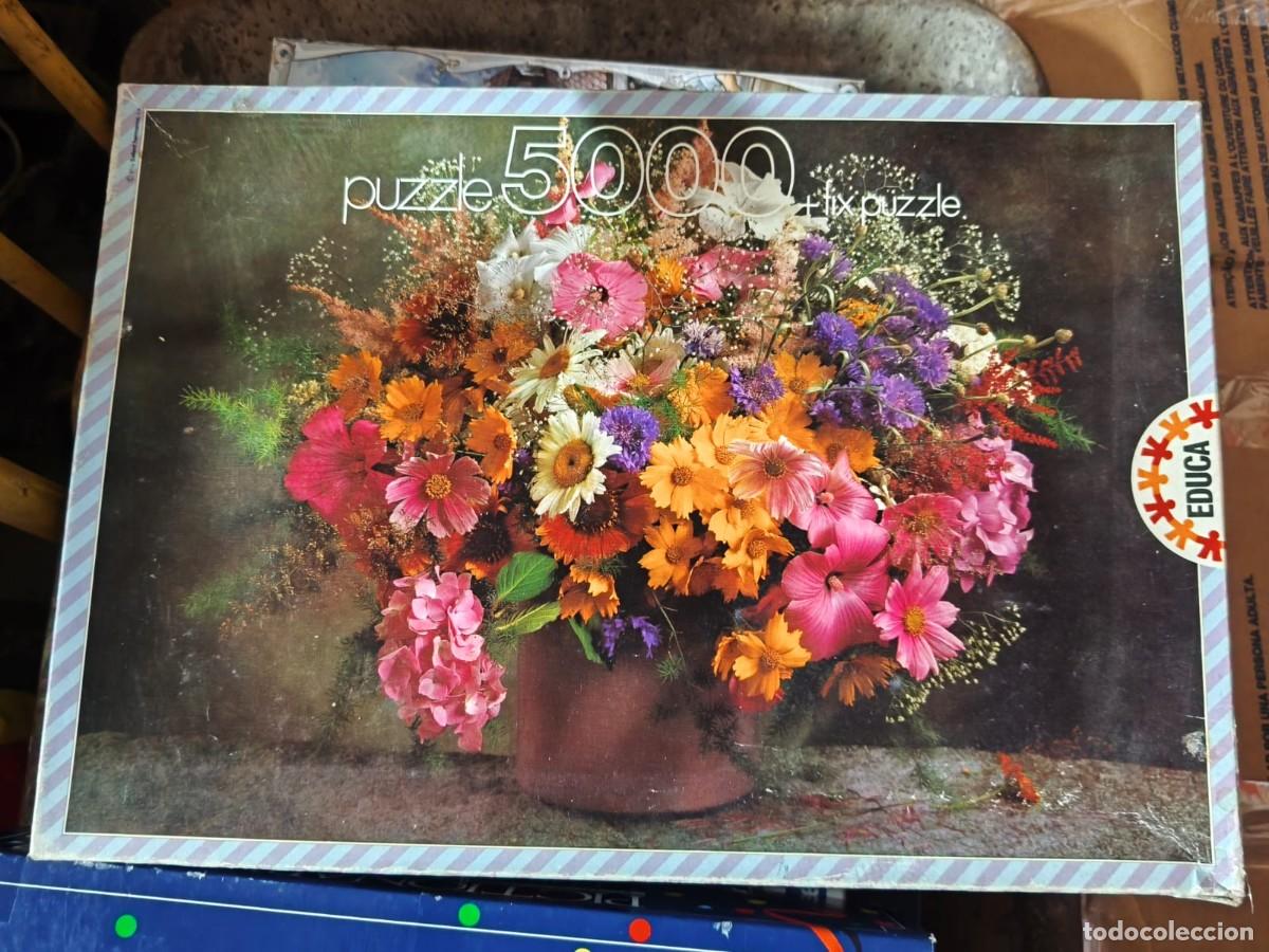 Juguetes antiguos y Juegos de colecci&oacute;n: Rompecabezas de 5000 piezas de la marca Educa titulado &rdquo;Flores de Verano&rdquo;. 1991