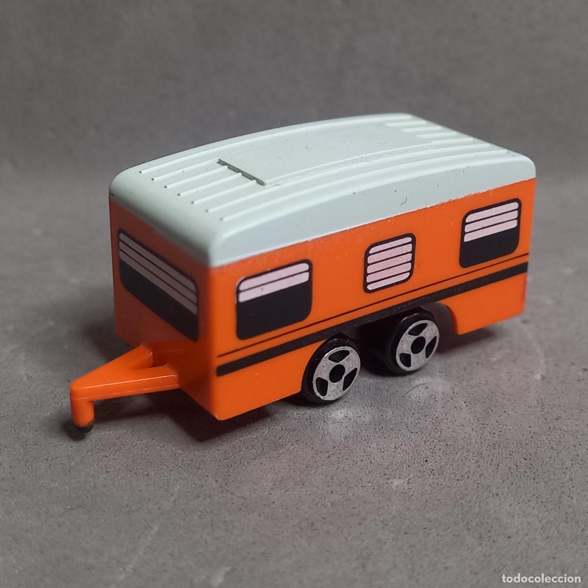 Juguetes antiguos y Juegos de colecci&oacute;n: Antigua caravana naranja de MICRO TENTE. A&ntilde;os 80 o 90.