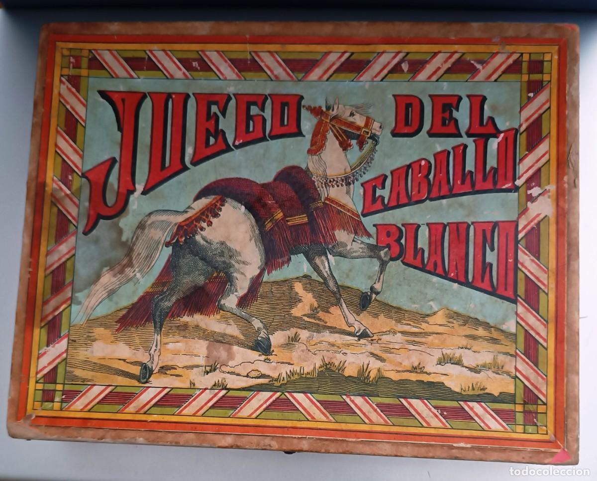 Altes Spielzeug und Spiele: JUEGO DEL CABALLO BLANCO A&Ntilde;OS 20-30. CON MAZA