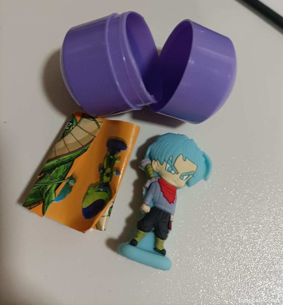 Juguetes antiguos y Juegos de colecci&oacute;n: DRAGON BALL SUPER BOLA HUEVO DB SUPER PROMOCION DBS BOLA DRAGON MERCADONA HACENDADO 2d trunks peana