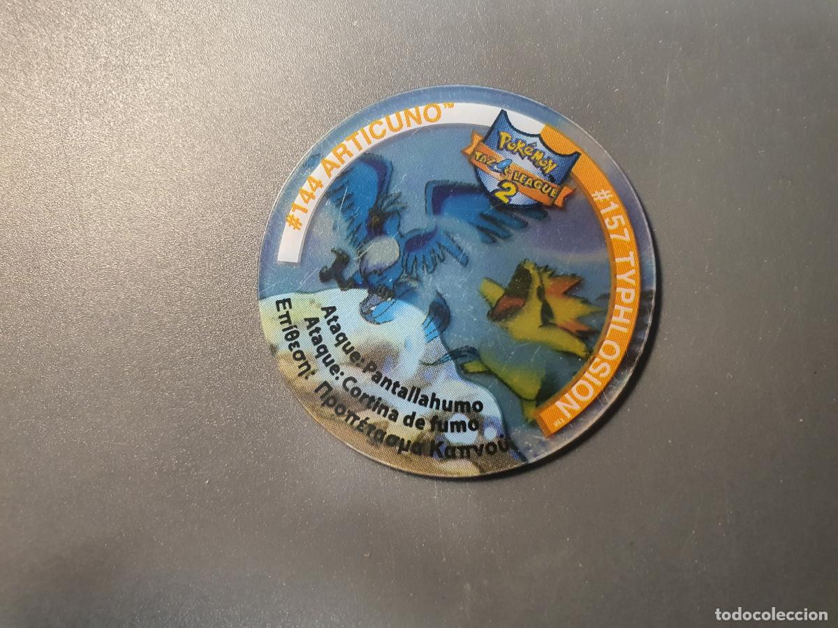 Juguetes antiguos y Juegos de colecci&oacute;n: TAZO POKEMON -- A&Ntilde;O 2002 -- POKEMON TAZOS LEAGUE 2 -- MATUTANO - ESPA&Ntilde;A -- N&ordm; 144 VS 157